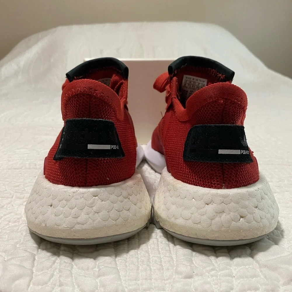 Red and White Adidas Athletic Sneakers - Picture 4 of 8